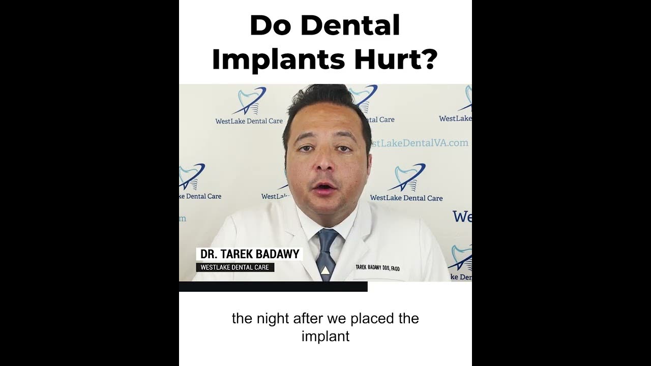 Dr. Tarek answers whether getting a dental implant hurts